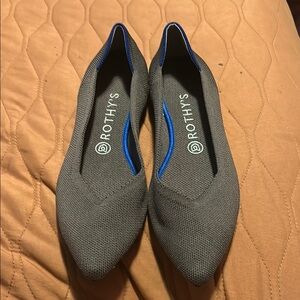 Rothy's Gray Flats Versatile and Eco-Friendly